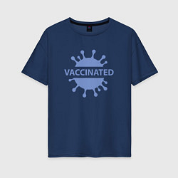 Женская футболка оверсайз Вакцинирование