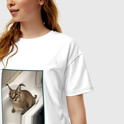 Футболка оверсайз женская Шлёпа, цвет: белый — фото 2