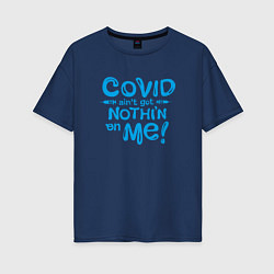 Женская футболка оверсайз Covid