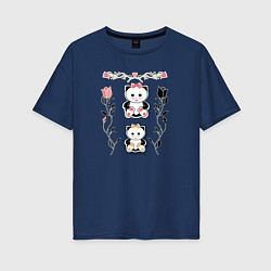 Женская футболка оверсайз Для детей Котята