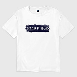 Женская футболка оверсайз Старфилд - Глитч