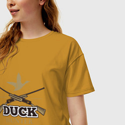 Футболка оверсайз женская Duck hunter, цвет: горчичный — фото 2