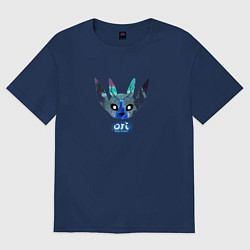 Футболка оверсайз женская Ори дух леса, цвет: тёмно-синий