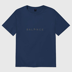 Футболка оверсайз женская Balance, цвет: тёмно-синий
