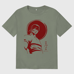 Футболка оверсайз женская Ророноа Зоро One Piece, цвет: авокадо