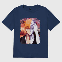 Женская футболка оверсайз Ичиго куросаки