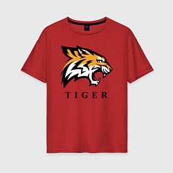 Женская футболка оверсайз Тигр - Tiger