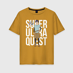 Женская футболка оверсайз Super Ultra Quest