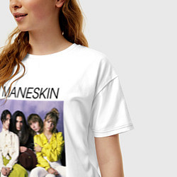 Футболка оверсайз женская Maneskin, цвет: белый — фото 2