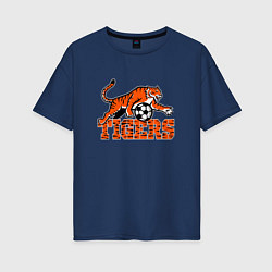 Женская футболка оверсайз Football Tigers