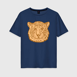 Женская футболка оверсайз Coffee Tiger
