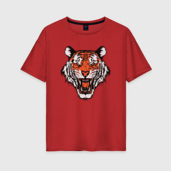 Женская футболка оверсайз Tiger Soul