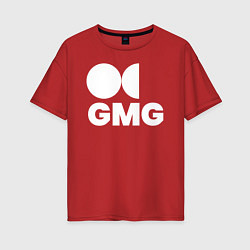 Футболка оверсайз женская GMG, цвет: красный