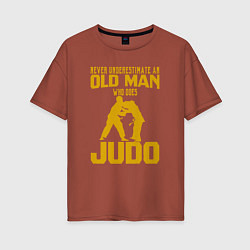 Женская футболка оверсайз Old Man Judo