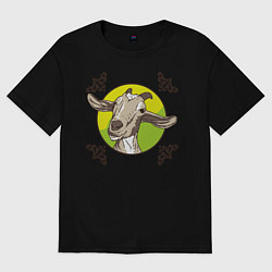 Футболка оверсайз женская Барашка, цвет: черный