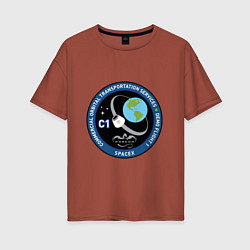 Женская футболка оверсайз SPACE X С1