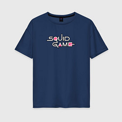 Футболка оверсайз женская Squid Game 2021, цвет: тёмно-синий
