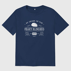 Футболка оверсайз женская По приказу Острых козырьков, цвет: тёмно-синий