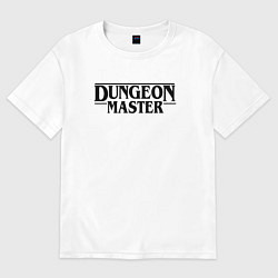 Футболка оверсайз женская DUNGEON MASTER ГАЧИМУЧИ ЧЁРНЫЙ ЛОГО, цвет: белый