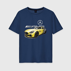 Женская футболка оверсайз Mercedes V8 BITURBO AMG Motorsport