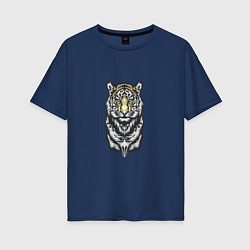Женская футболка оверсайз King - Tiger
