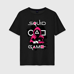 Женская футболка оверсайз Squid gameguard-killer