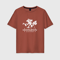 Женская футболка оверсайз HORIZON ZERO DAWN WHITE