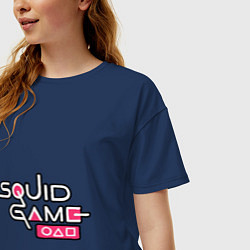 Футболка оверсайз женская My Squid Game, цвет: тёмно-синий — фото 2