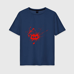 Женская футболка оверсайз Squid Game Blood