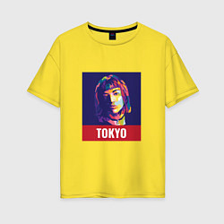 Женская футболка оверсайз Tokyo - Токио
