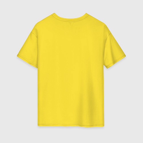 Женская футболка оверсайз Креветка на мопеде / Желтый – фото 2