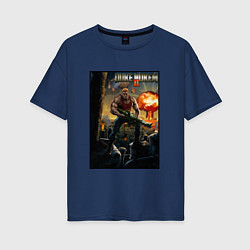 Женская футболка оверсайз Poster Duke Nukem 2