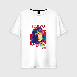 Женская футболка оверсайз Tokyo - La Casa De Papel
