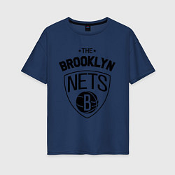 Женская футболка оверсайз The Brooklyn Nets