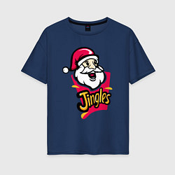 Женская футболка оверсайз Santa Jingles