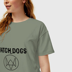 Футболка оверсайз женская Watch Dogs, цвет: авокадо — фото 2