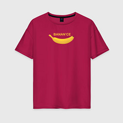Женская футболка оверсайз Binance banana
