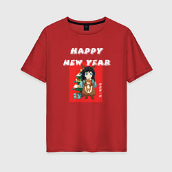 Женская футболка оверсайз Муитиро Токито новый год