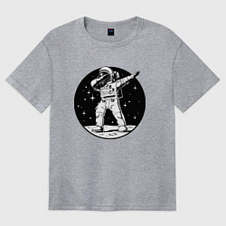 Футболка оверсайз женская Space Dab, цвет: меланж