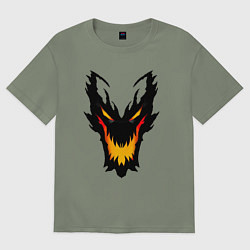 Футболка оверсайз женская ЛИЦО SHADOW FIEND DOTA2, цвет: авокадо