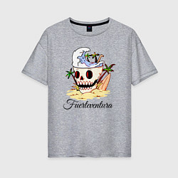 Женская футболка оверсайз Fuerteventura - Summer
