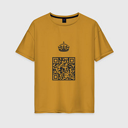 Женская футболка оверсайз QR King