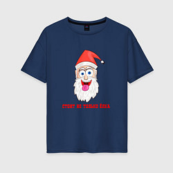 Женская футболка оверсайз Bad Санта