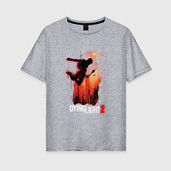Женская футболка оверсайз Dying Light - 2