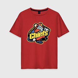 Женская футболка оверсайз Peoria Chiefs - baseball team