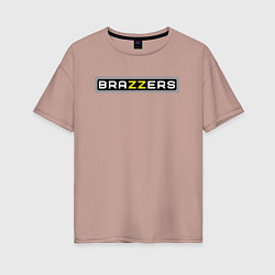 Футболка оверсайз женская Brazzers, цвет: пыльно-розовый