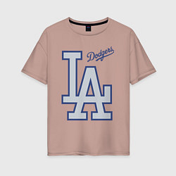 Женская футболка оверсайз Los Angeles Dodgers - baseball team