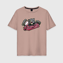 Женская футболка оверсайз Sacramento River Cats - baseball team