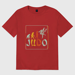 Футболка оверсайз женская Judo Warriors, цвет: красный