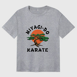 Футболка оверсайз женская Мияги до, цвет: меланж